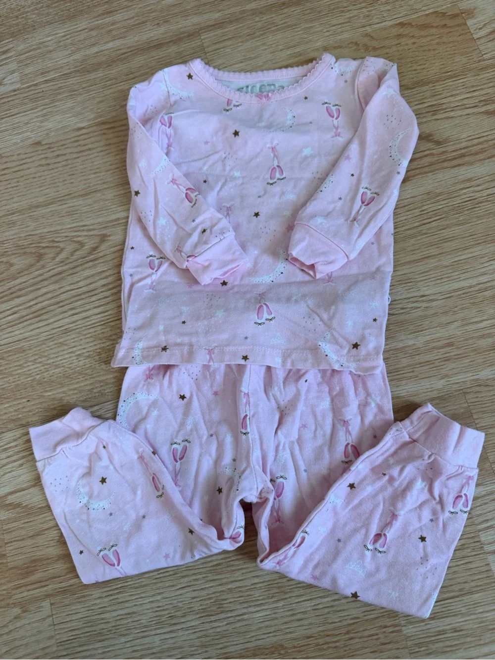 Sweet Dreams & Tutus! Pink Ballerina & Stars 2-Piece Pajamas | 18M
